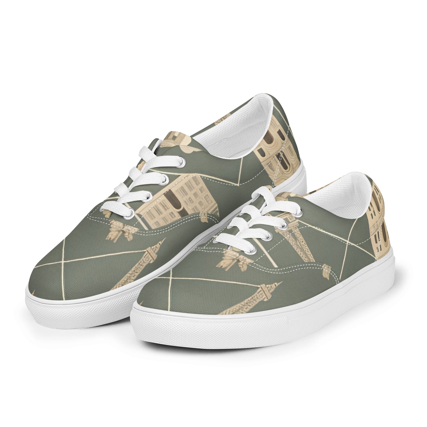 Men’s lace-up canvas shoes