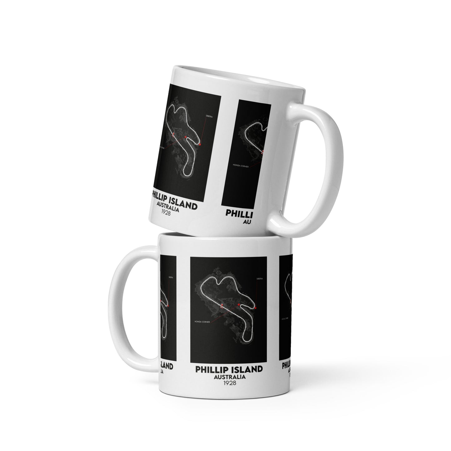 THEME White glossy mug