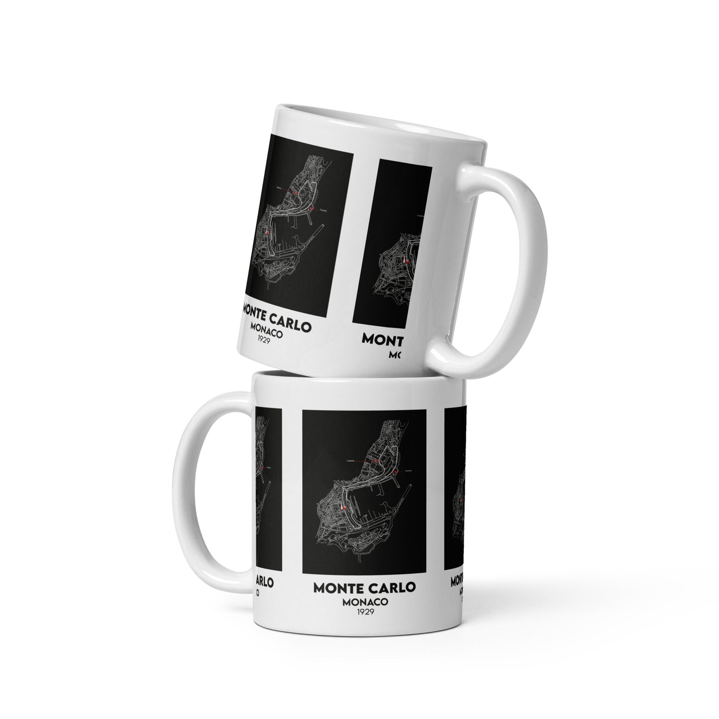 THEME White glossy mug