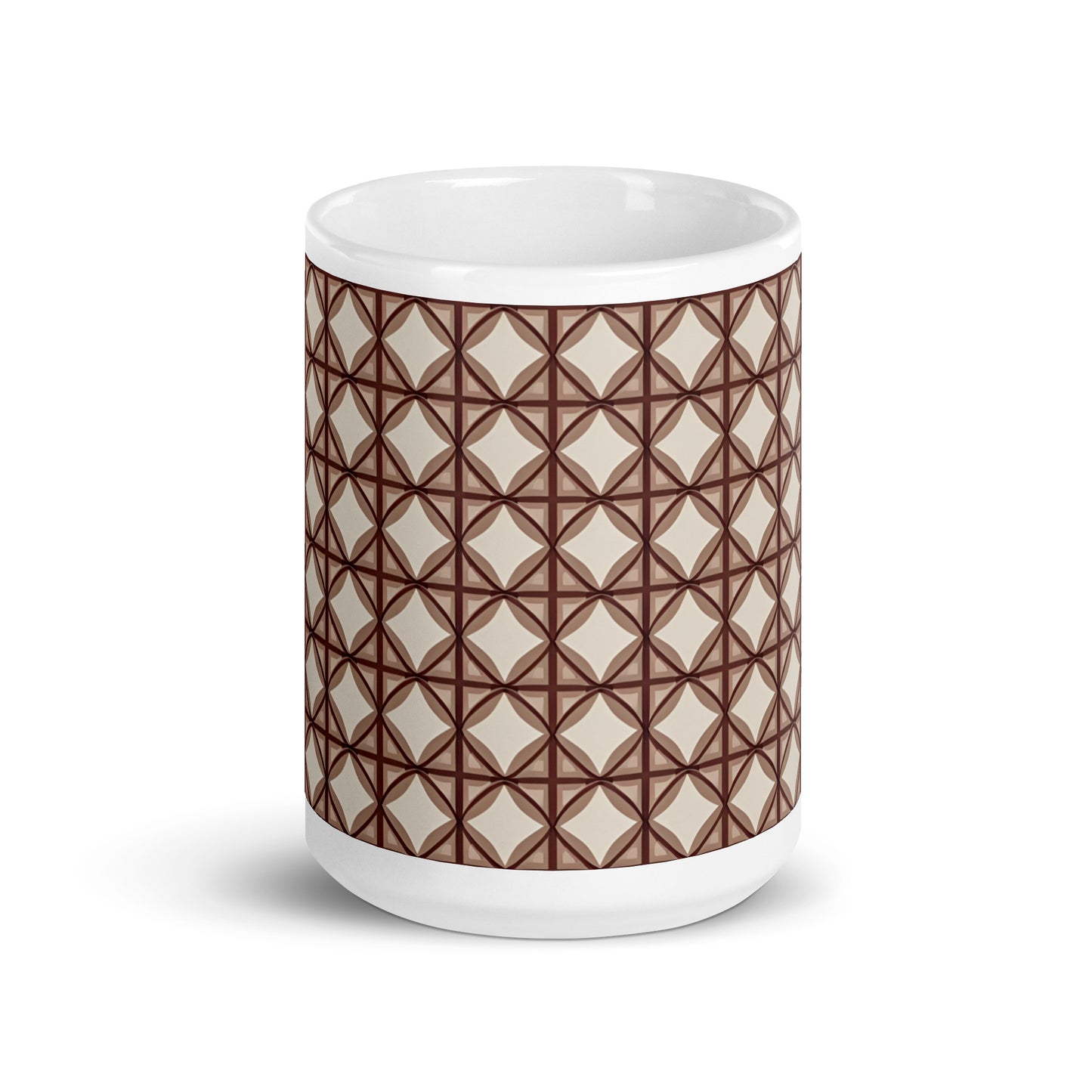 White glossy mug