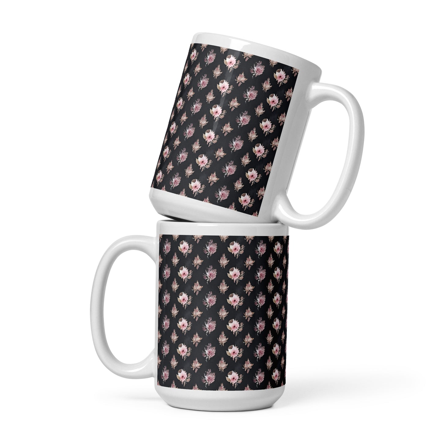 White glossy mug