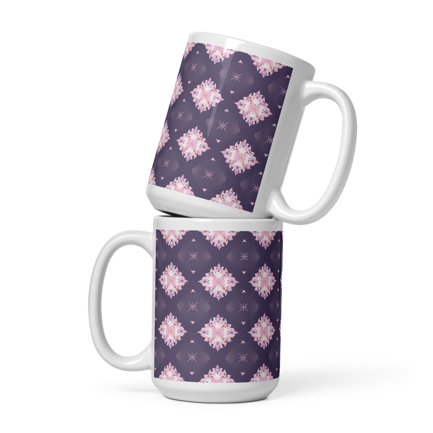 White glossy mug