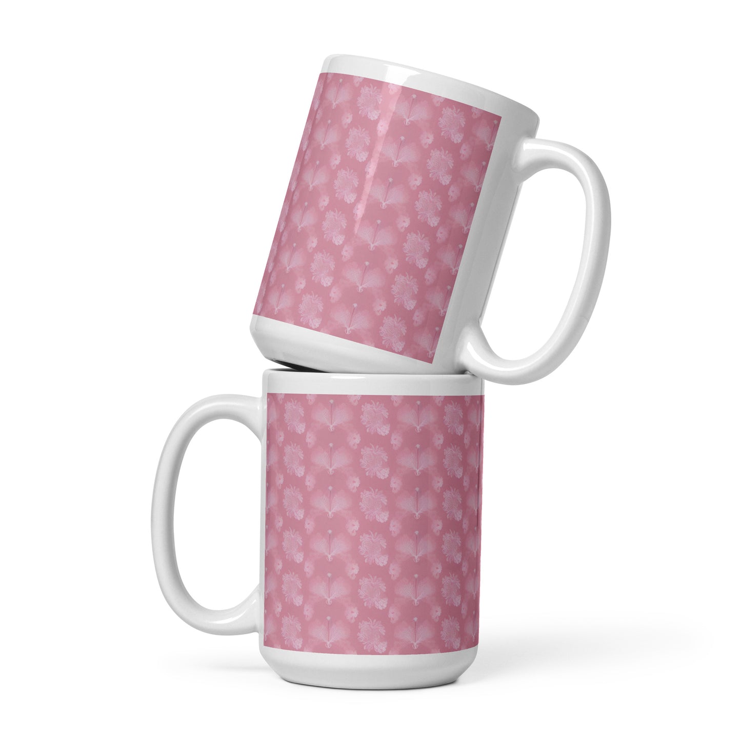 White glossy mug