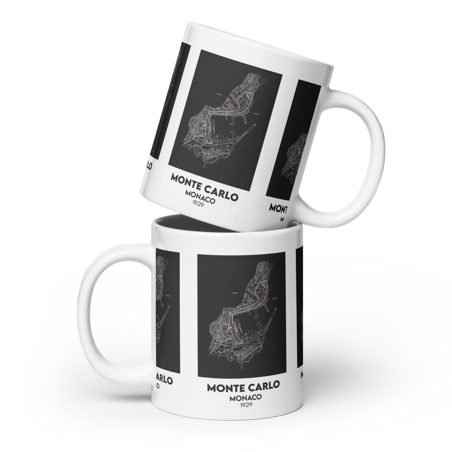 THEME White glossy mug