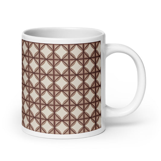 White glossy mug