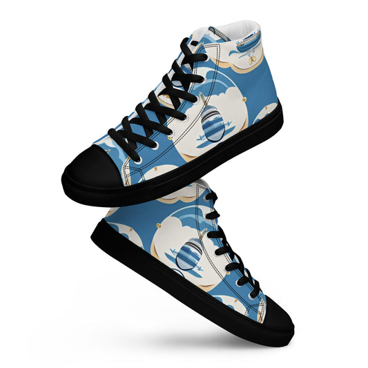 Women’s high top canvas shoes