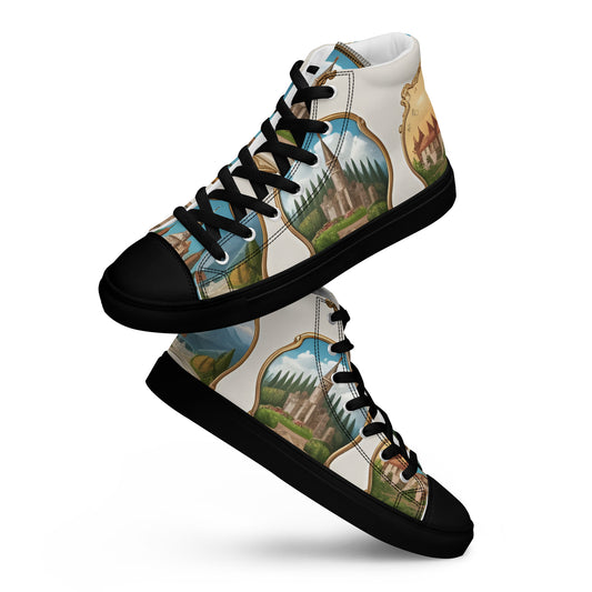 Women’s high top canvas shoes