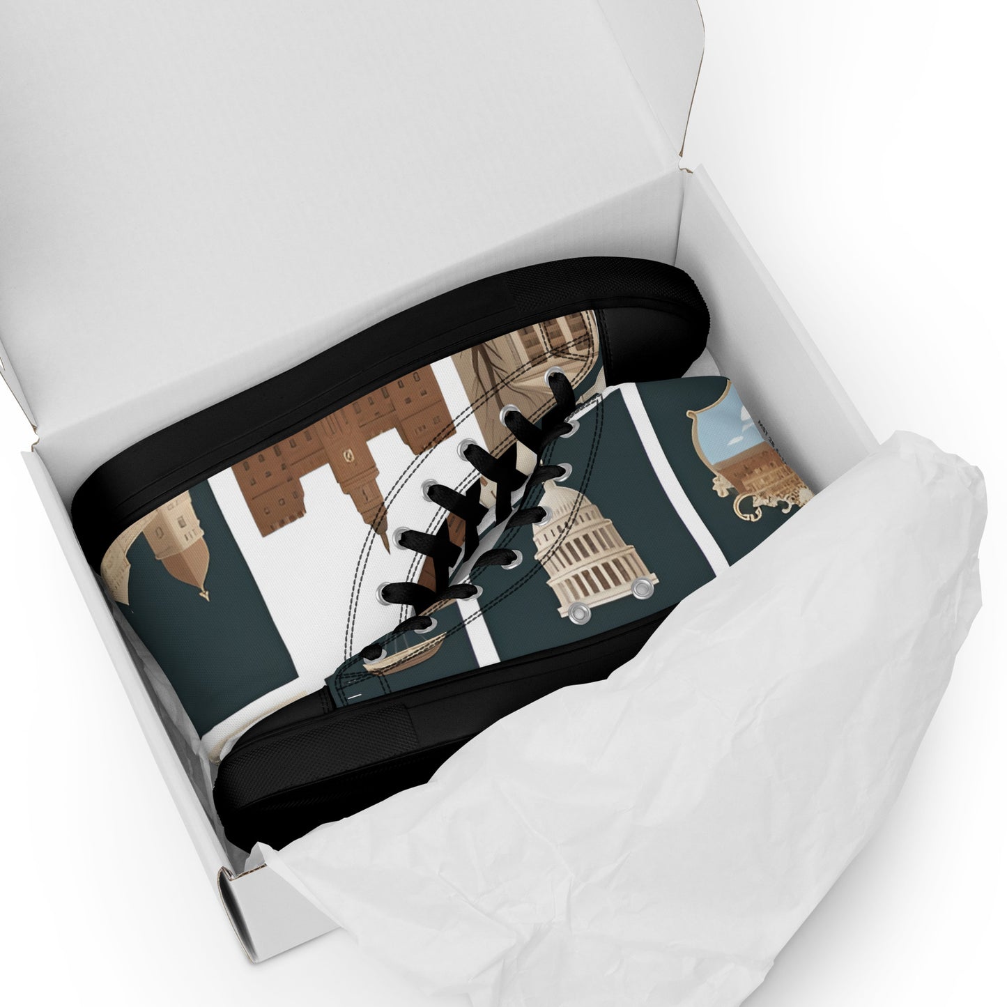 Women’s high top canvas shoes