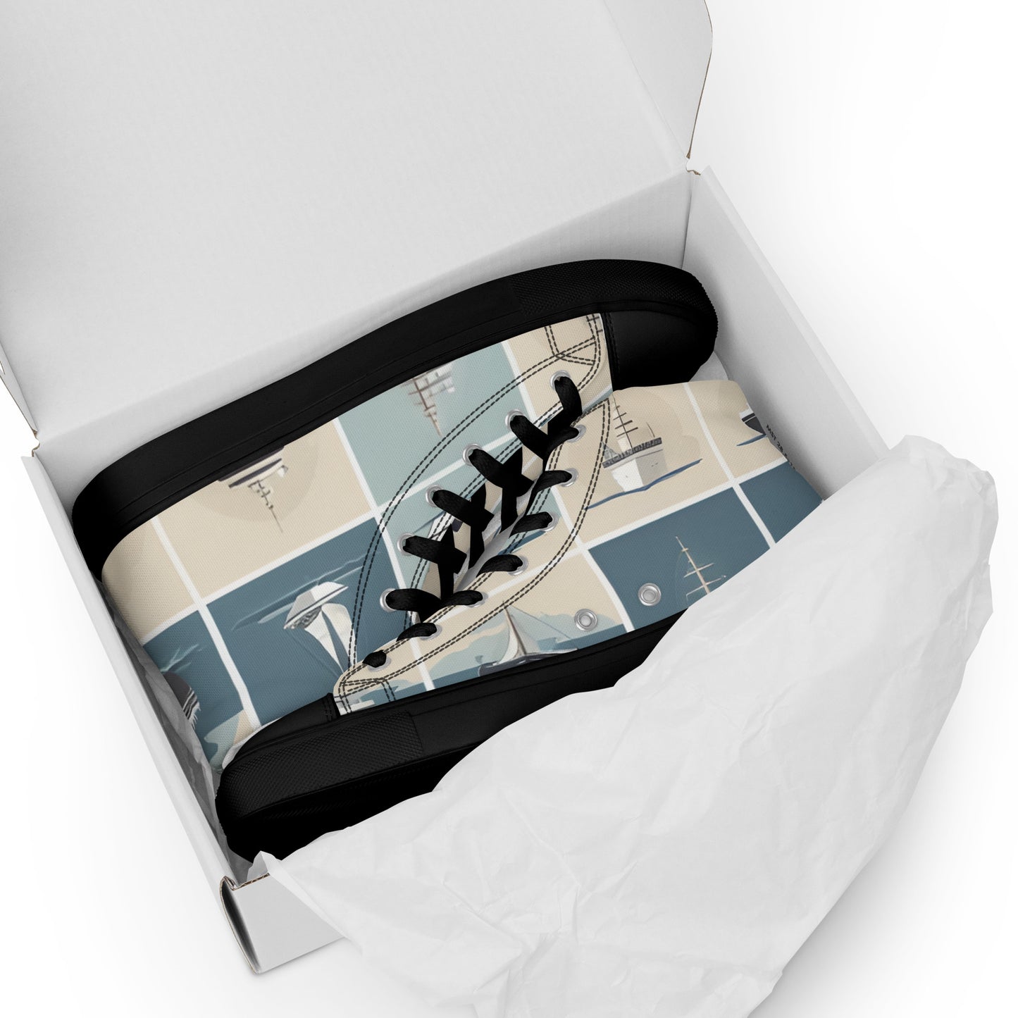 Women’s high top canvas shoes