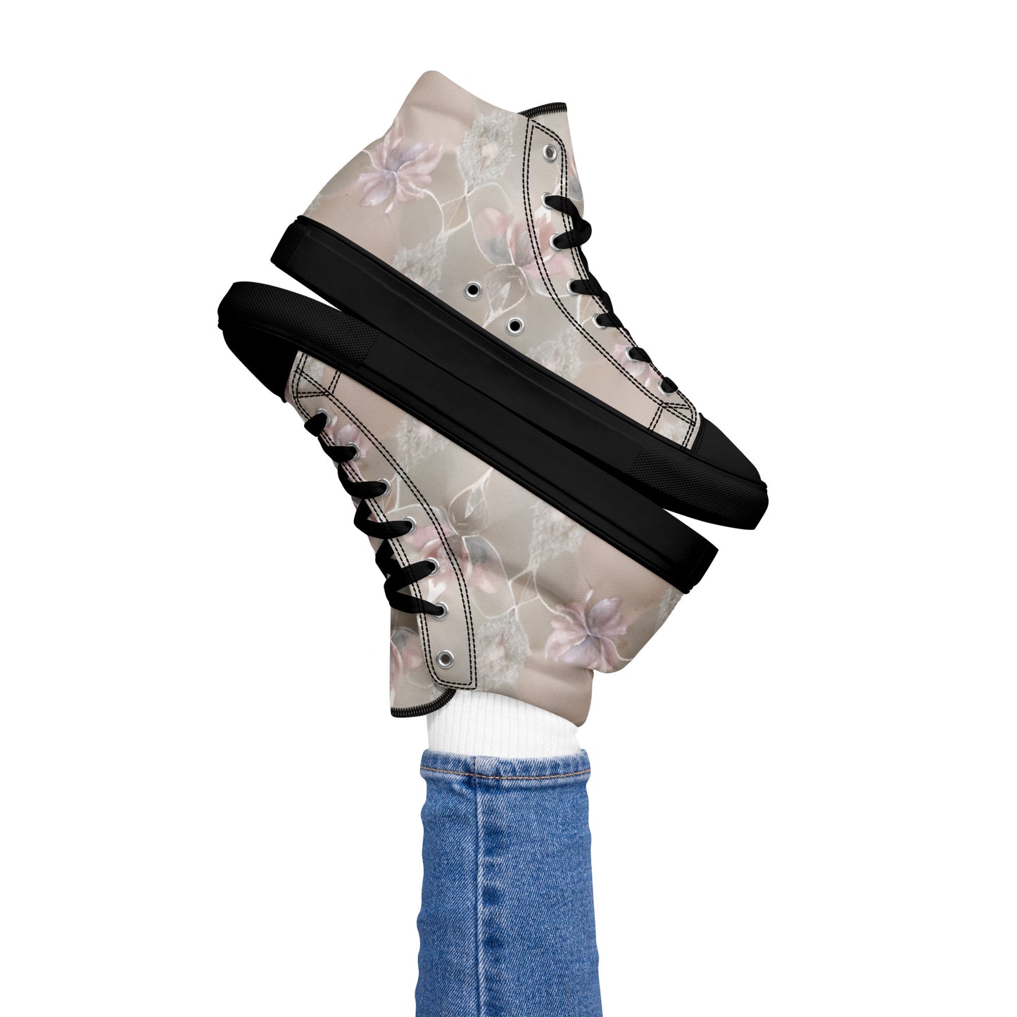 Women’s high top canvas shoes