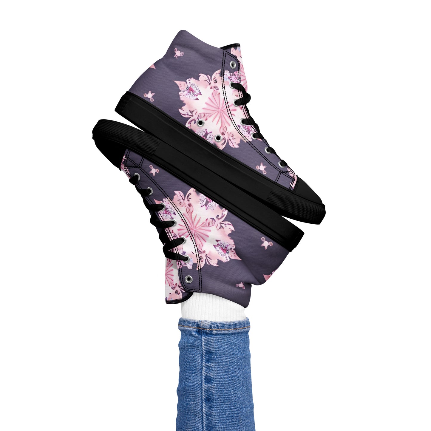 Women’s high top canvas shoes