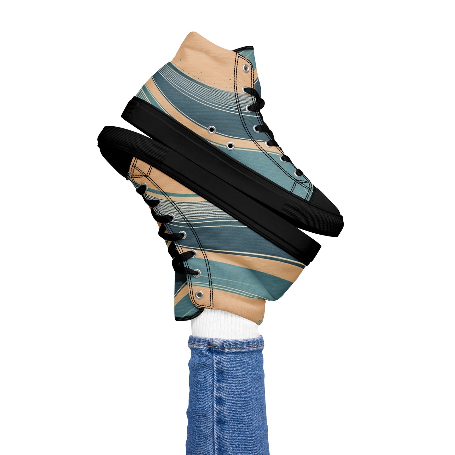 Women’s high top canvas shoes