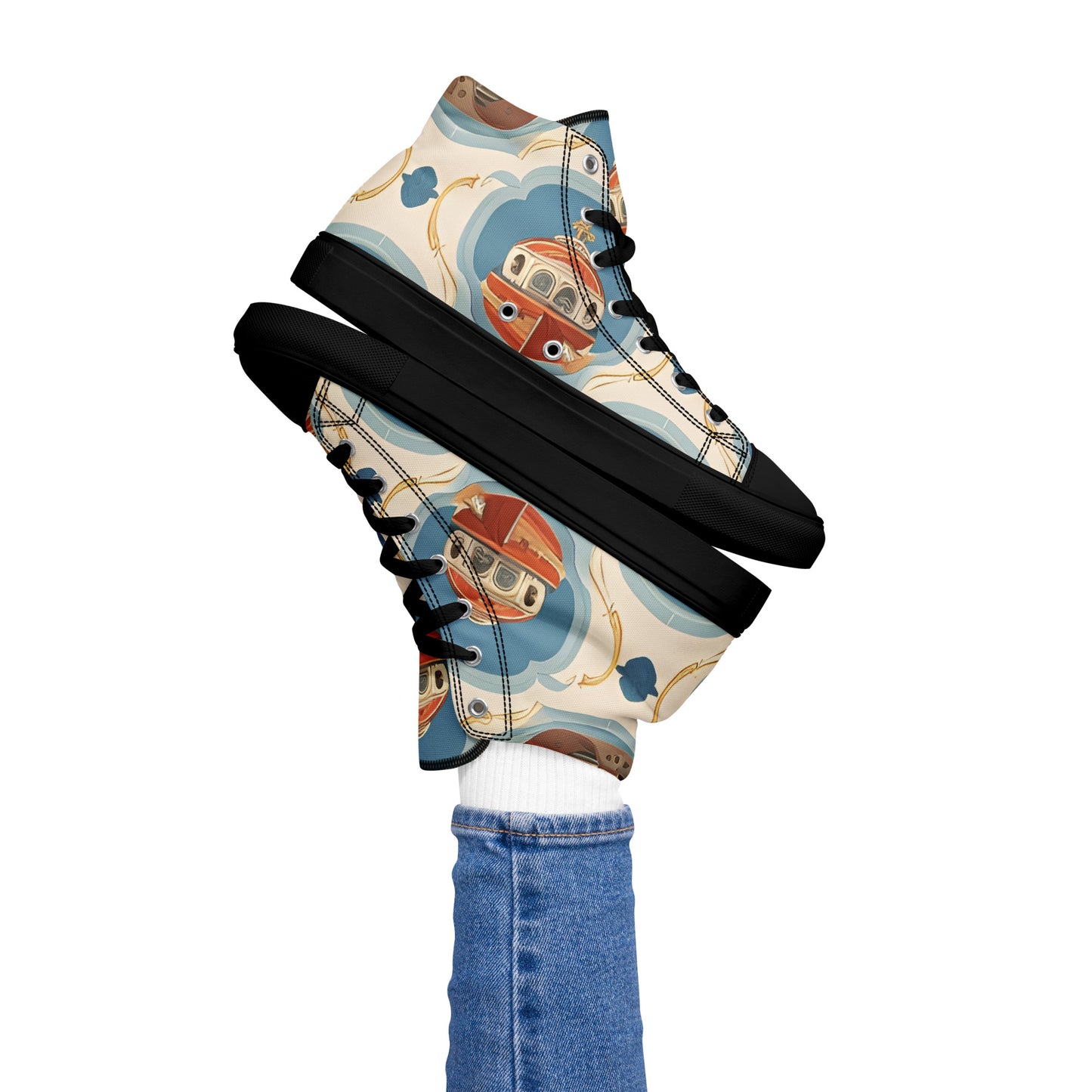 Women’s high top canvas shoes