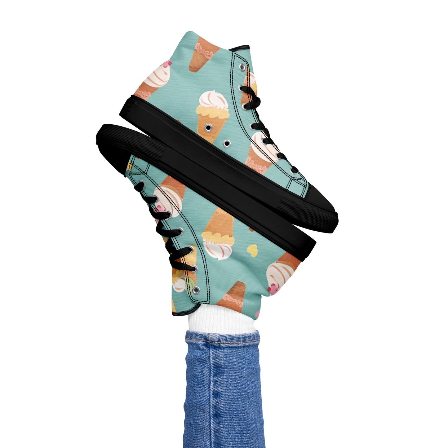 Women’s high top canvas shoes