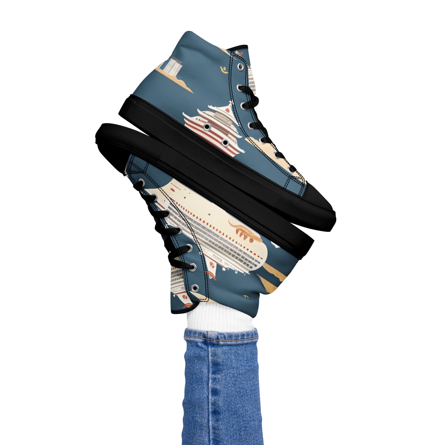 Women’s high top canvas shoes