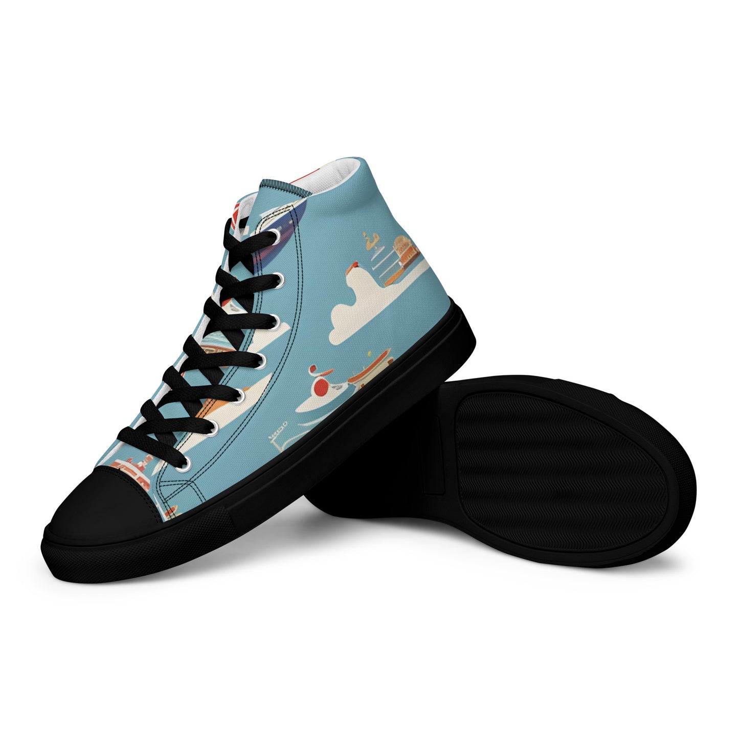 Women’s high top canvas shoes