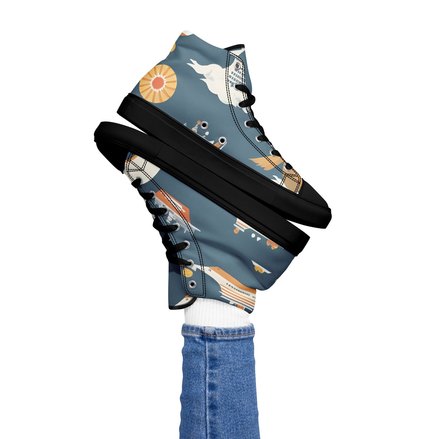 Women’s high top canvas shoes