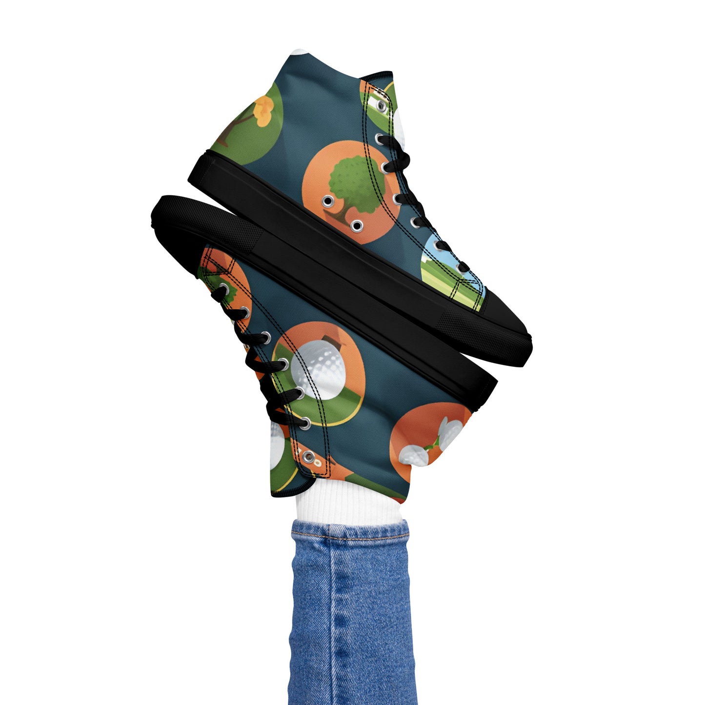 Women’s high top canvas shoes