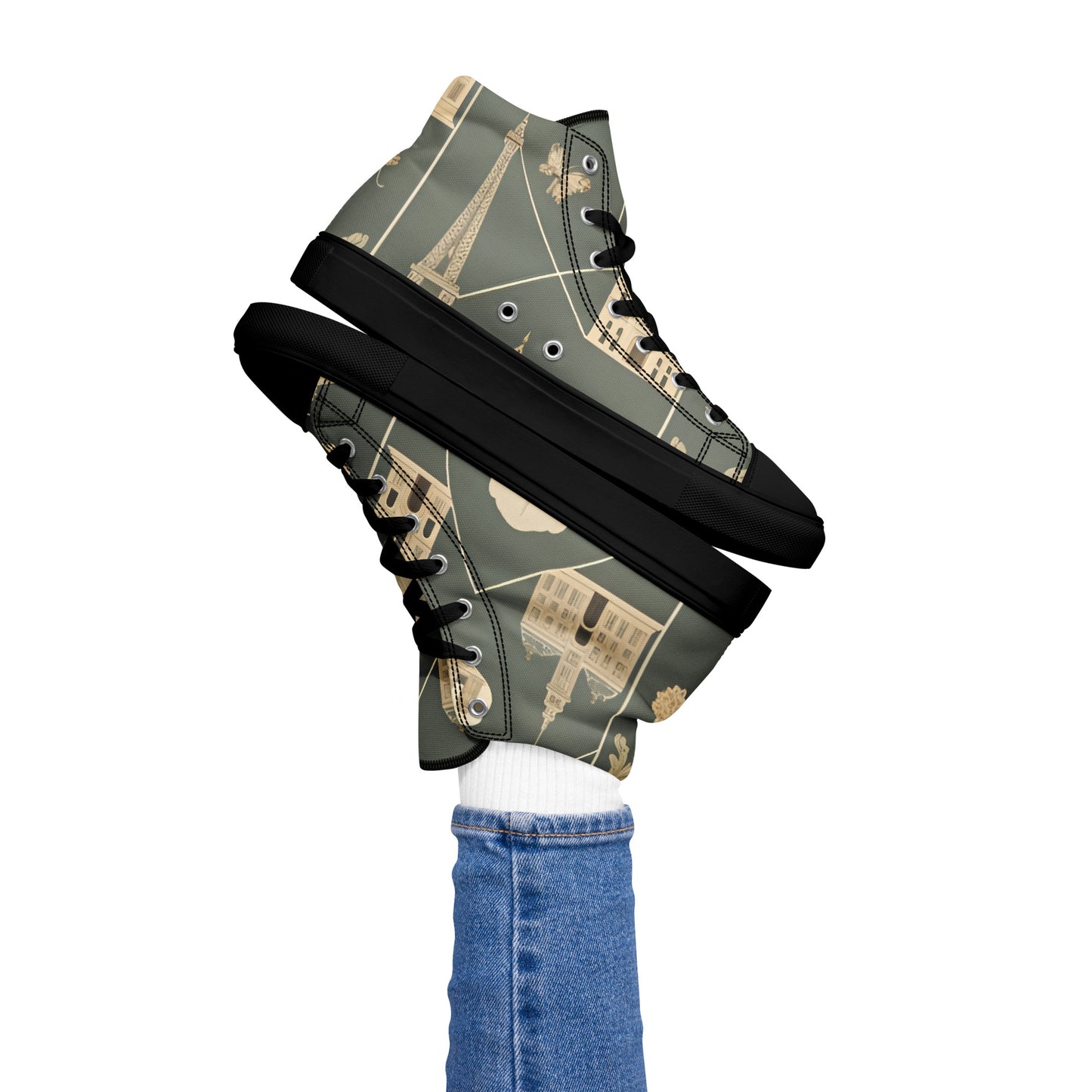 Women’s high top canvas shoes