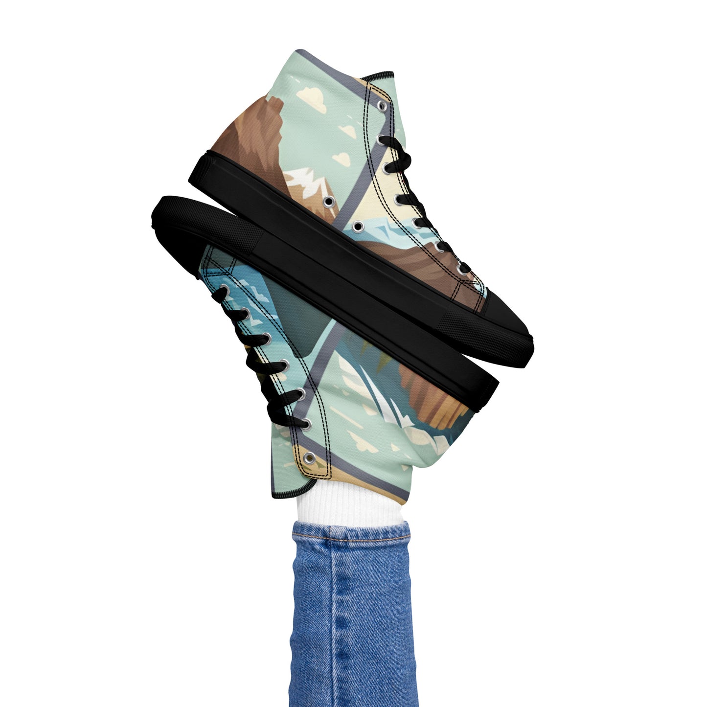 Women’s high top canvas shoes