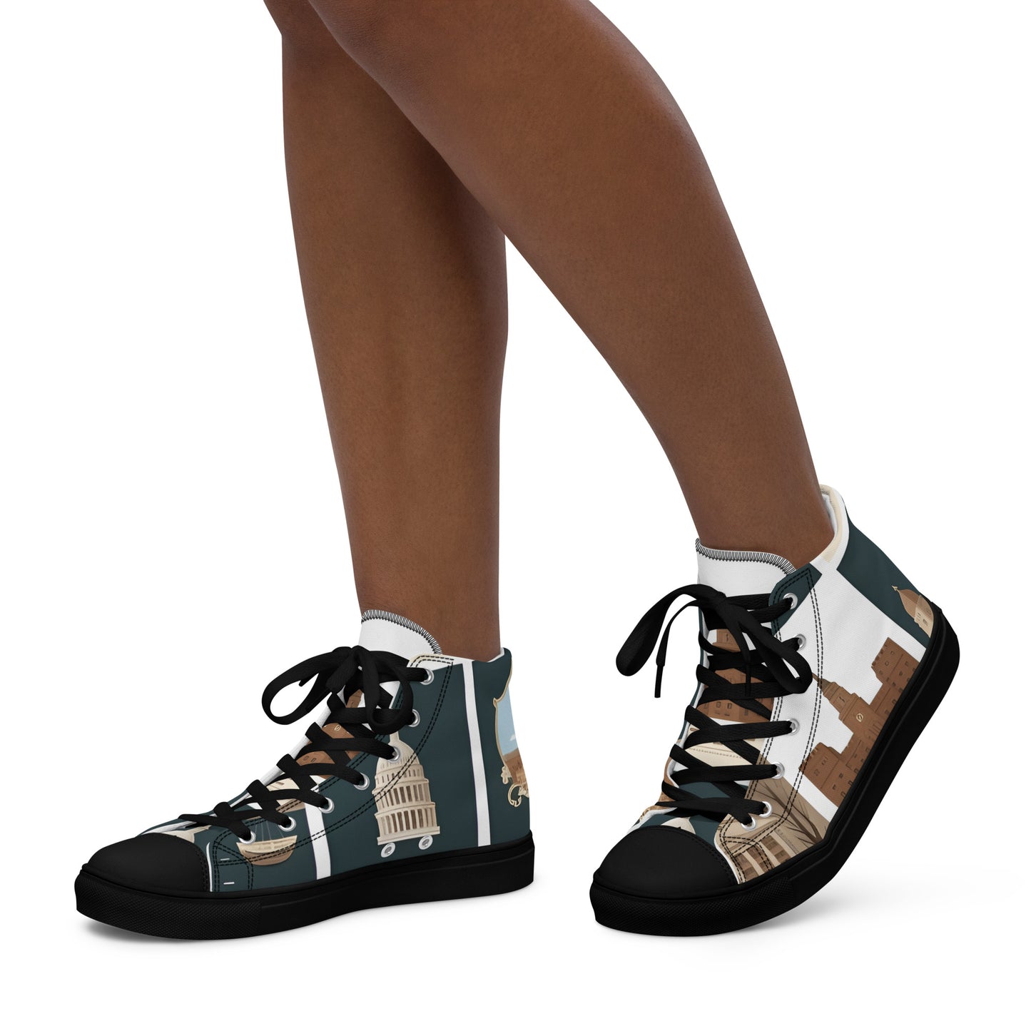 Women’s high top canvas shoes