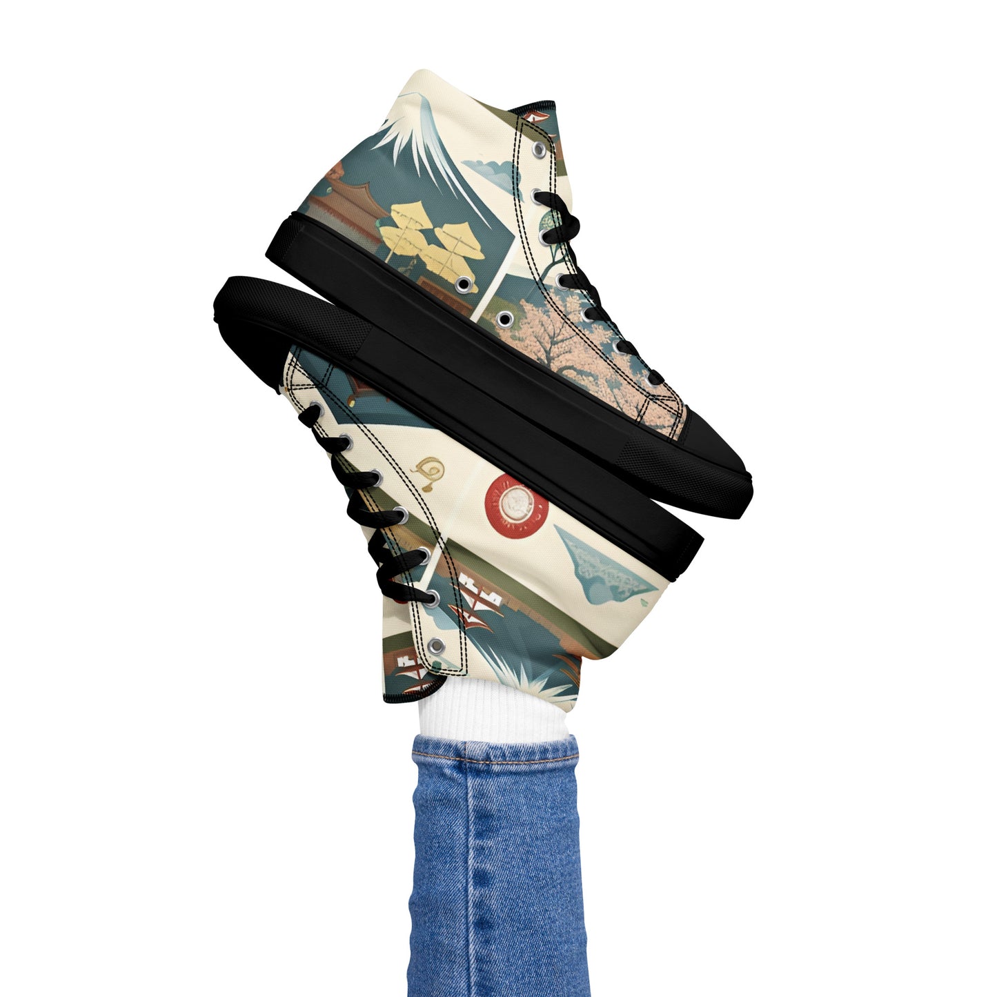 Women’s high top canvas shoes