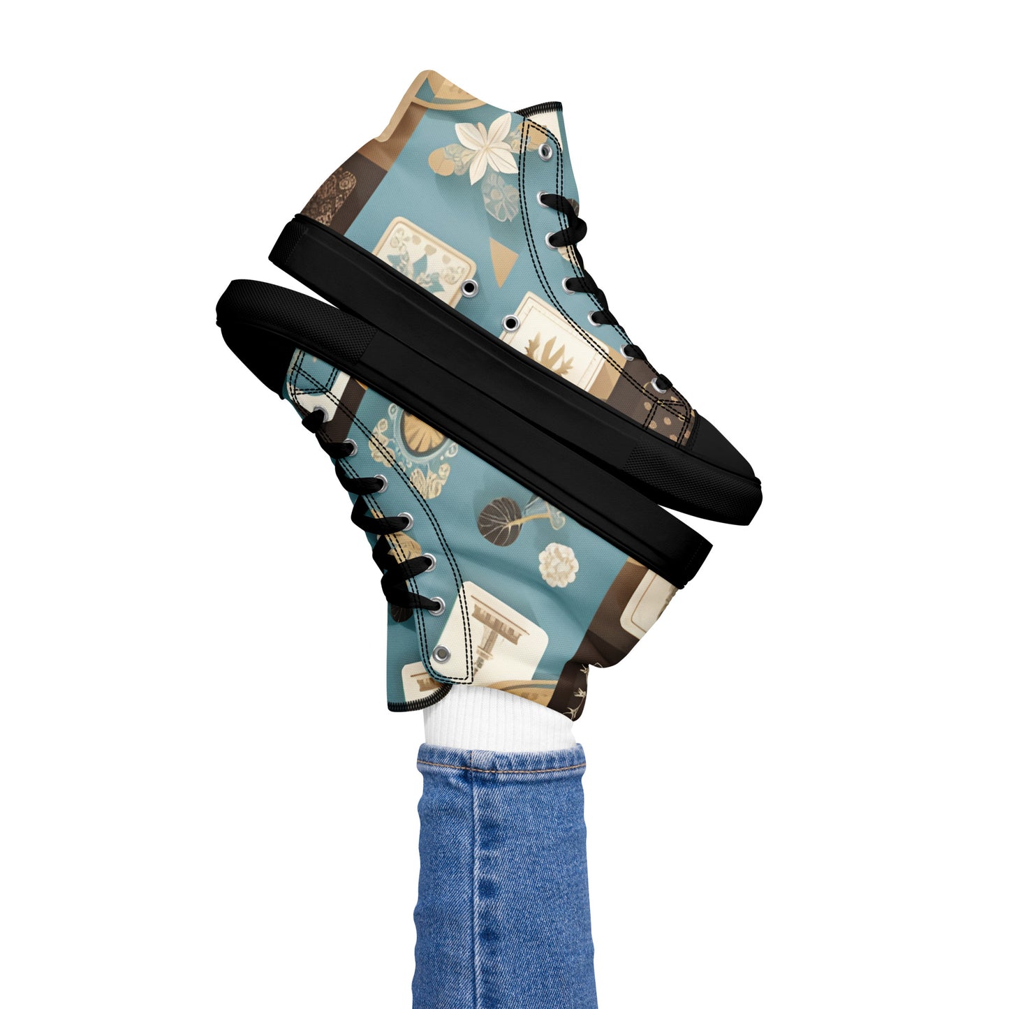 Women’s high top canvas shoes