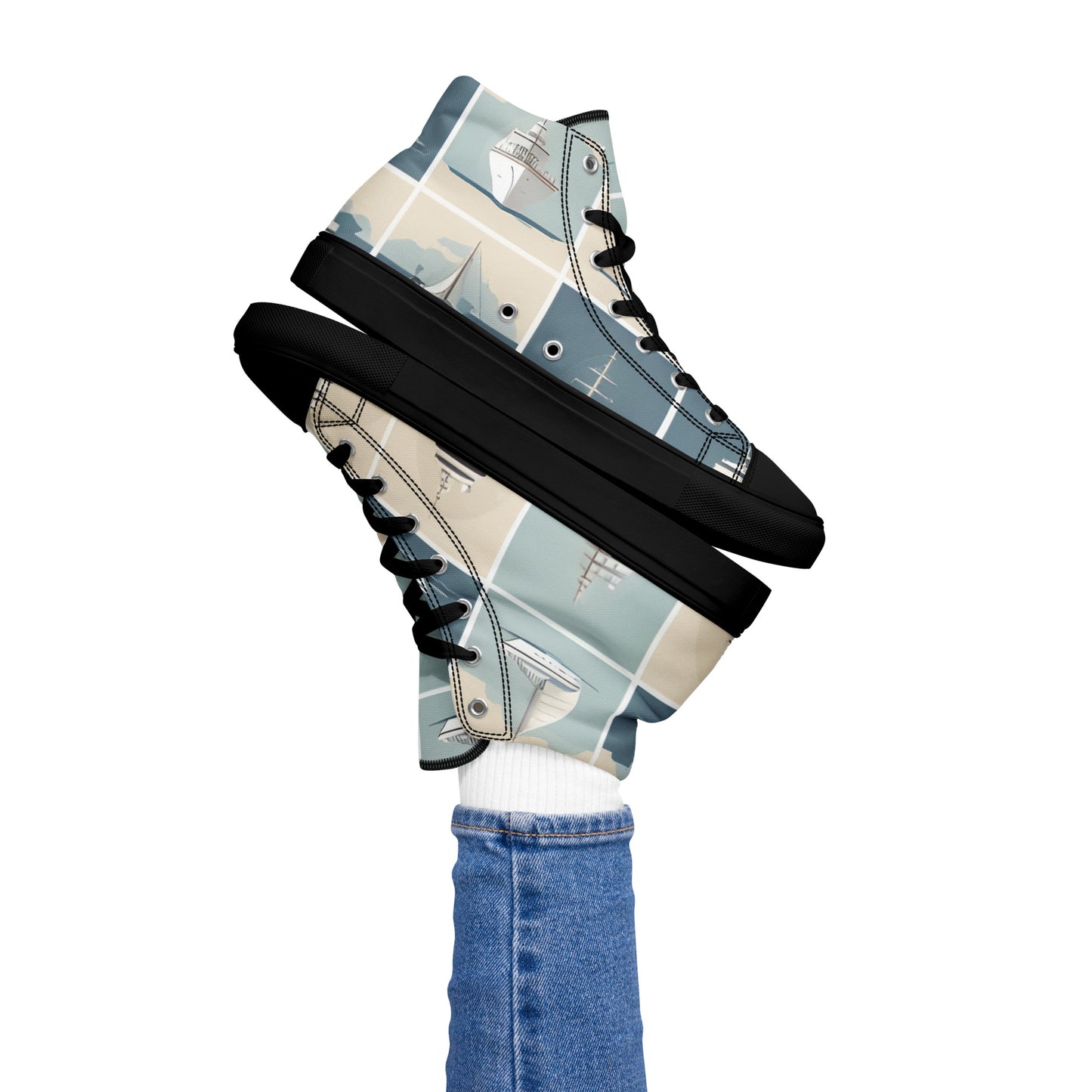 Women’s high top canvas shoes