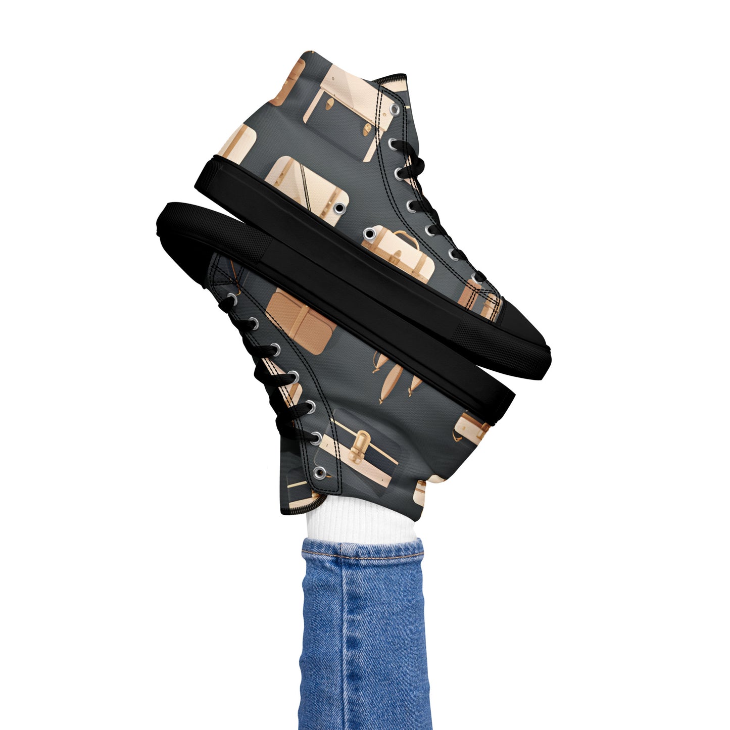 Women’s high top canvas shoes