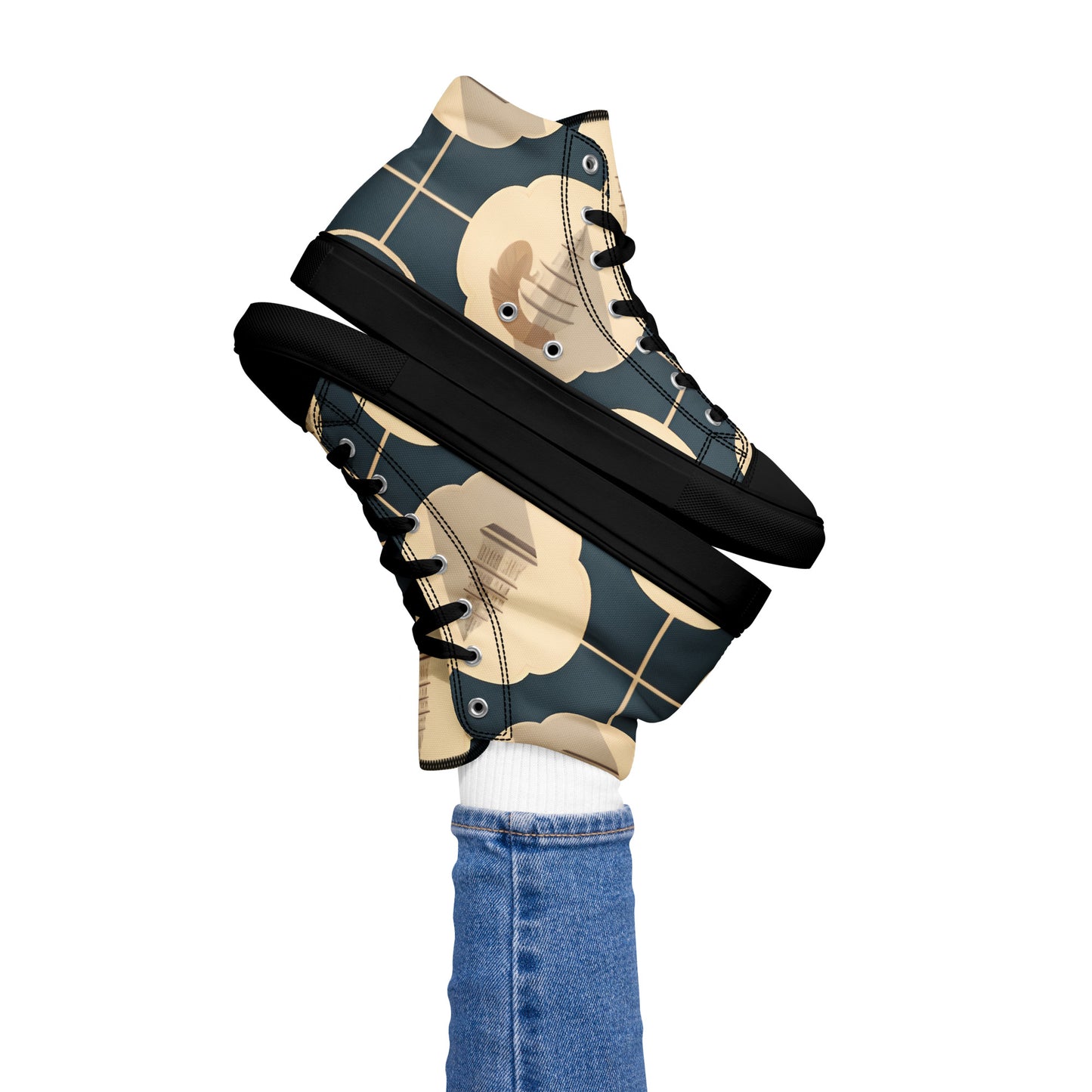 Women’s high top canvas shoes