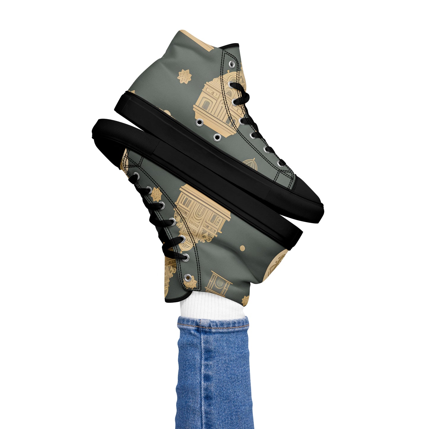 Women’s high top canvas shoes