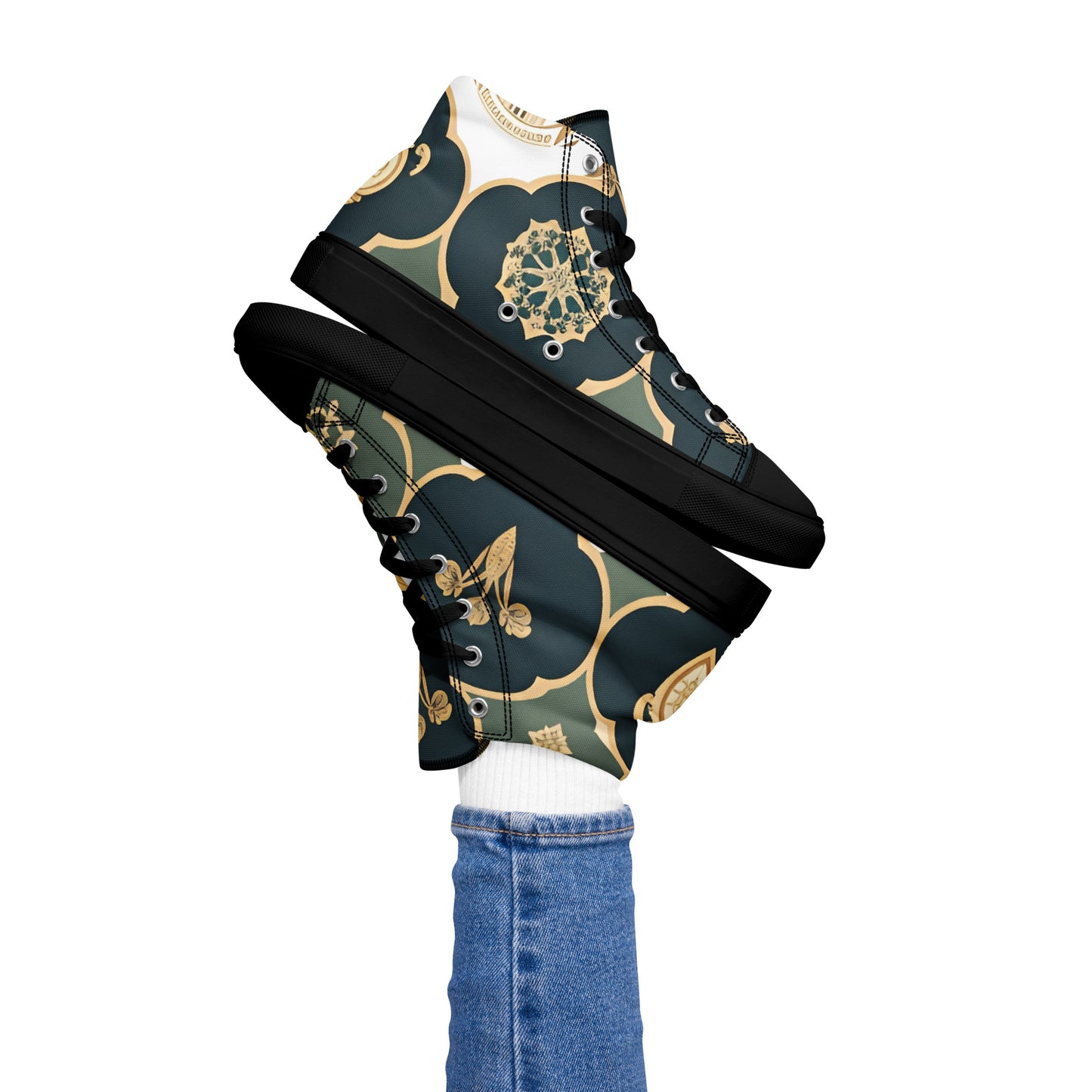 Women’s high top canvas shoes