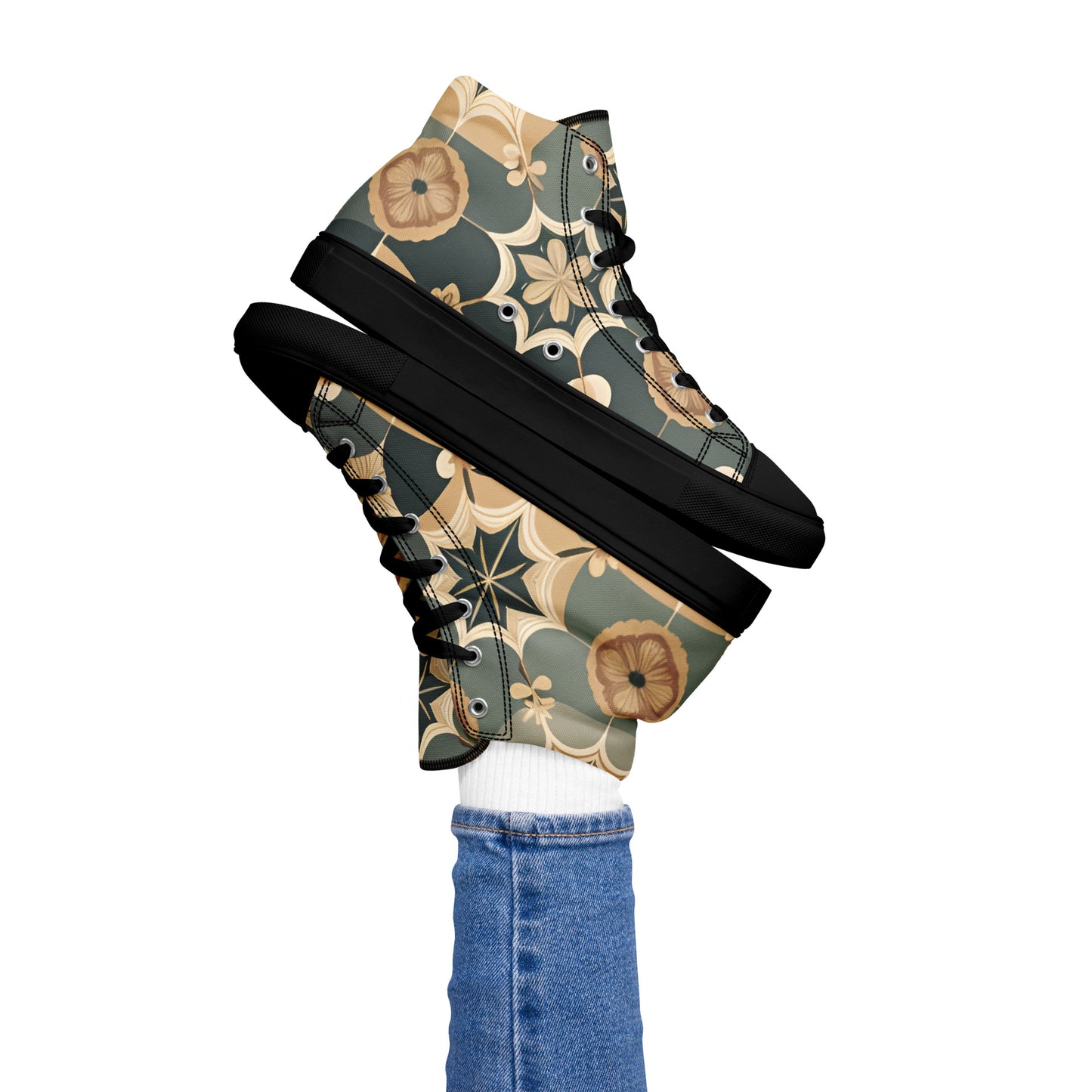 Women’s high top canvas shoes