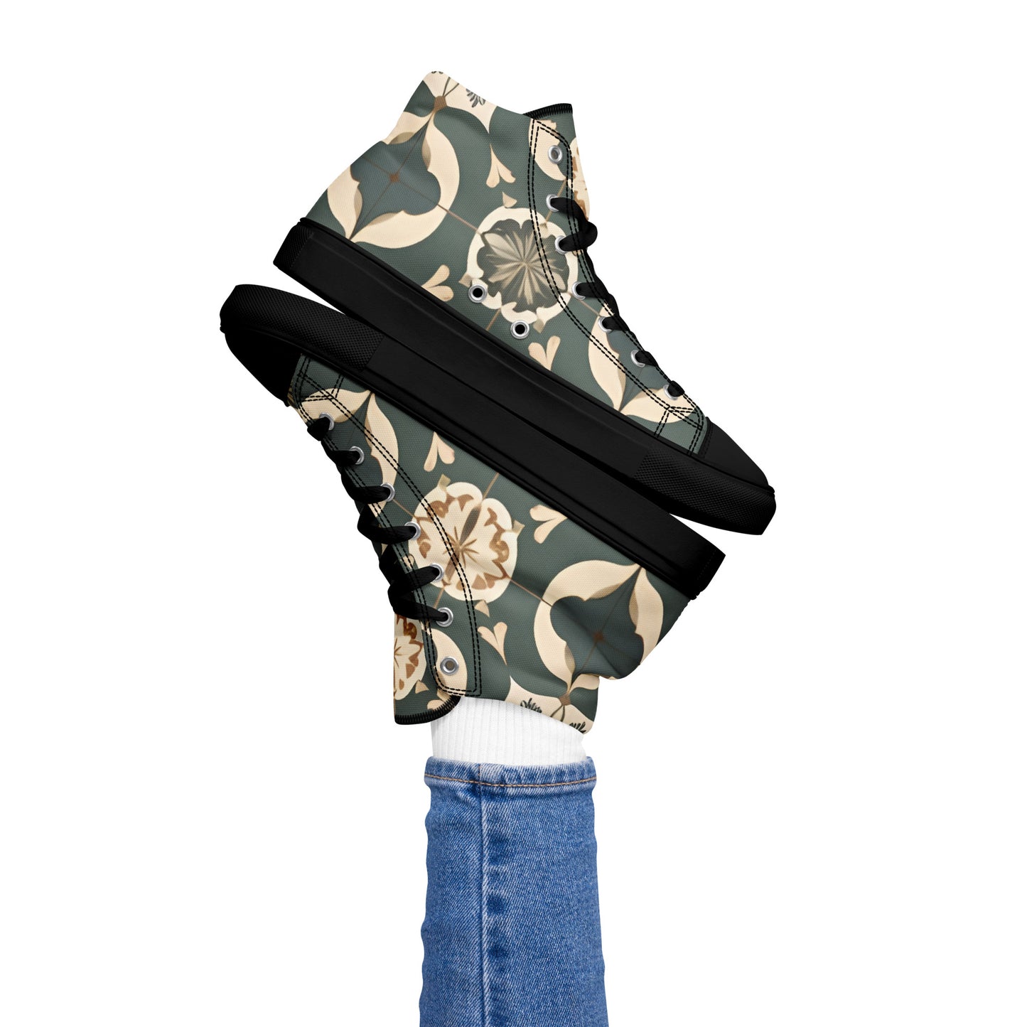 Women’s high top canvas shoes