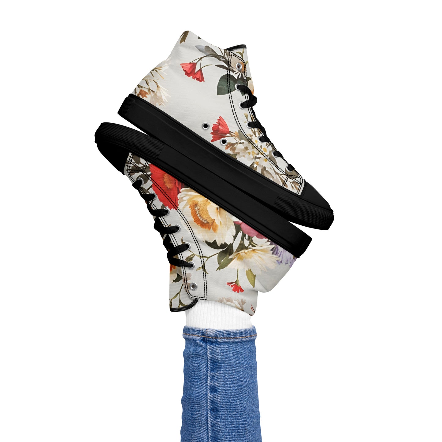 Women’s high top canvas shoes