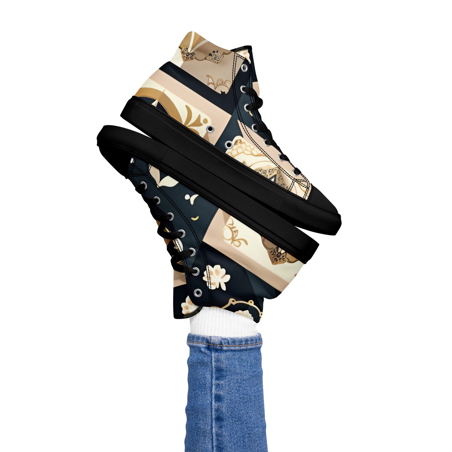 Women’s high top canvas shoes