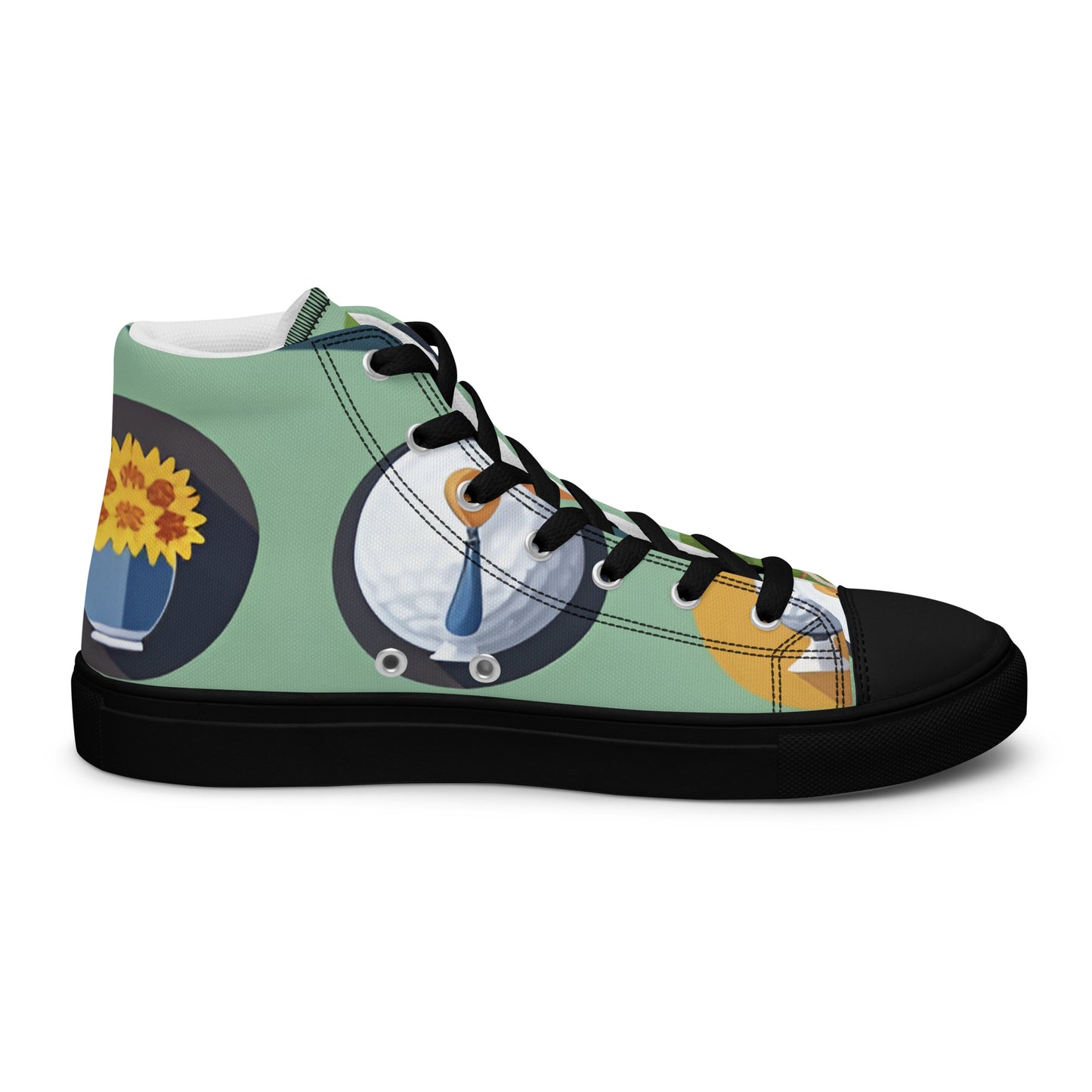 Women’s high top canvas shoes