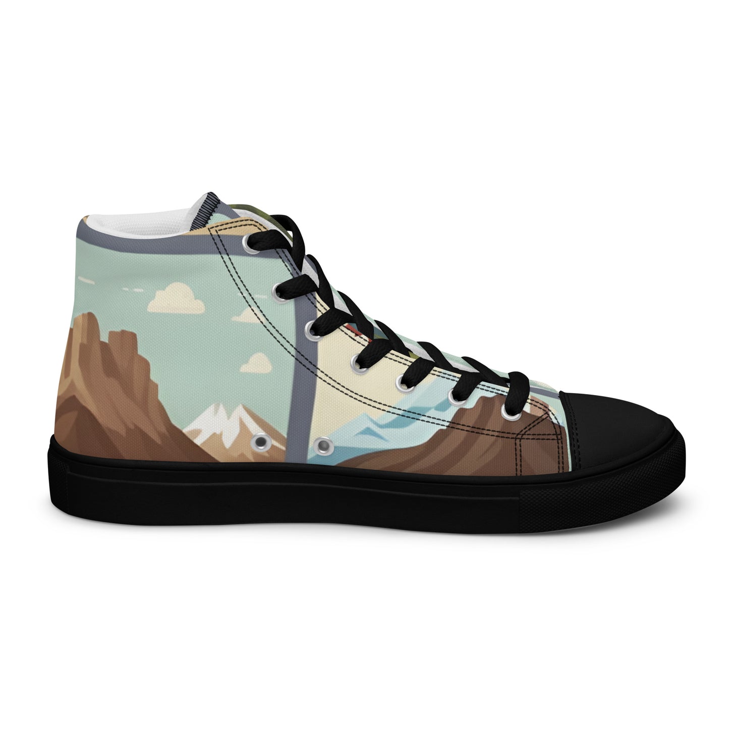 Women’s high top canvas shoes