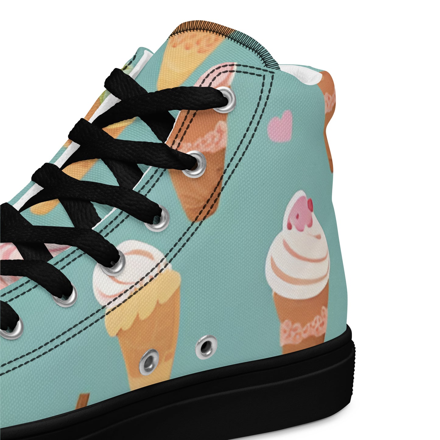 Women’s high top canvas shoes