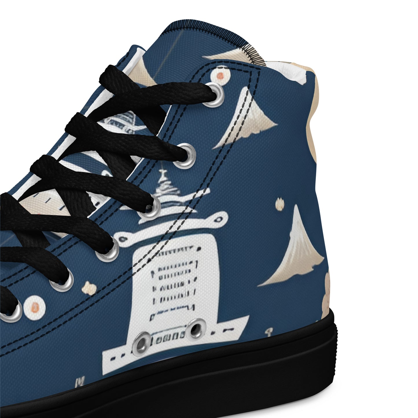 Women’s high top canvas shoes