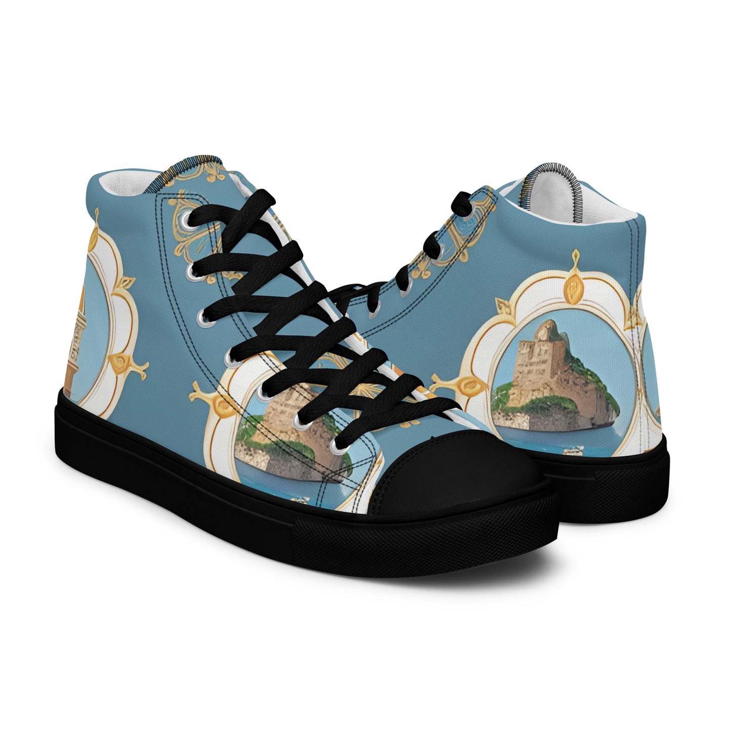 Women’s high top canvas shoes