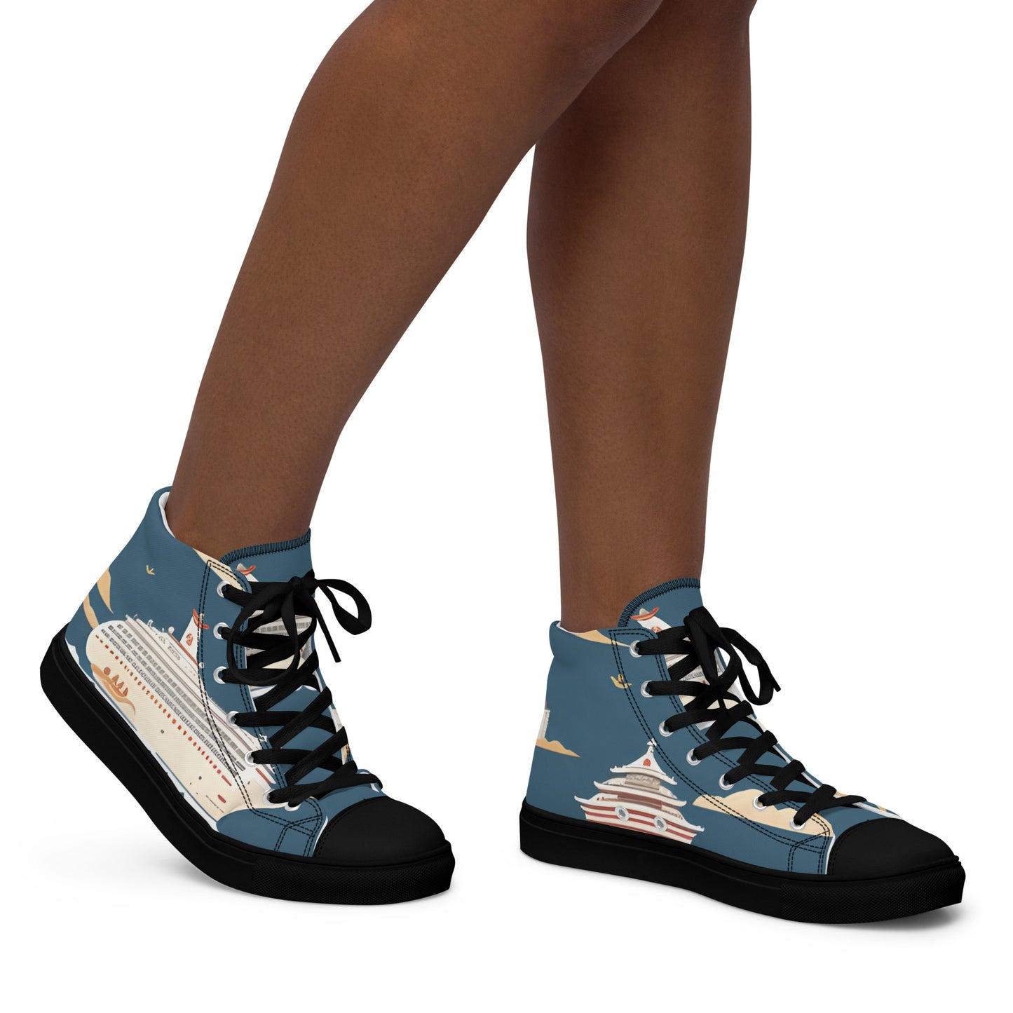 Women’s high top canvas shoes