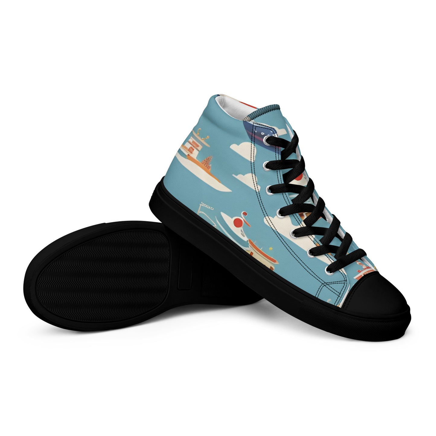 Women’s high top canvas shoes