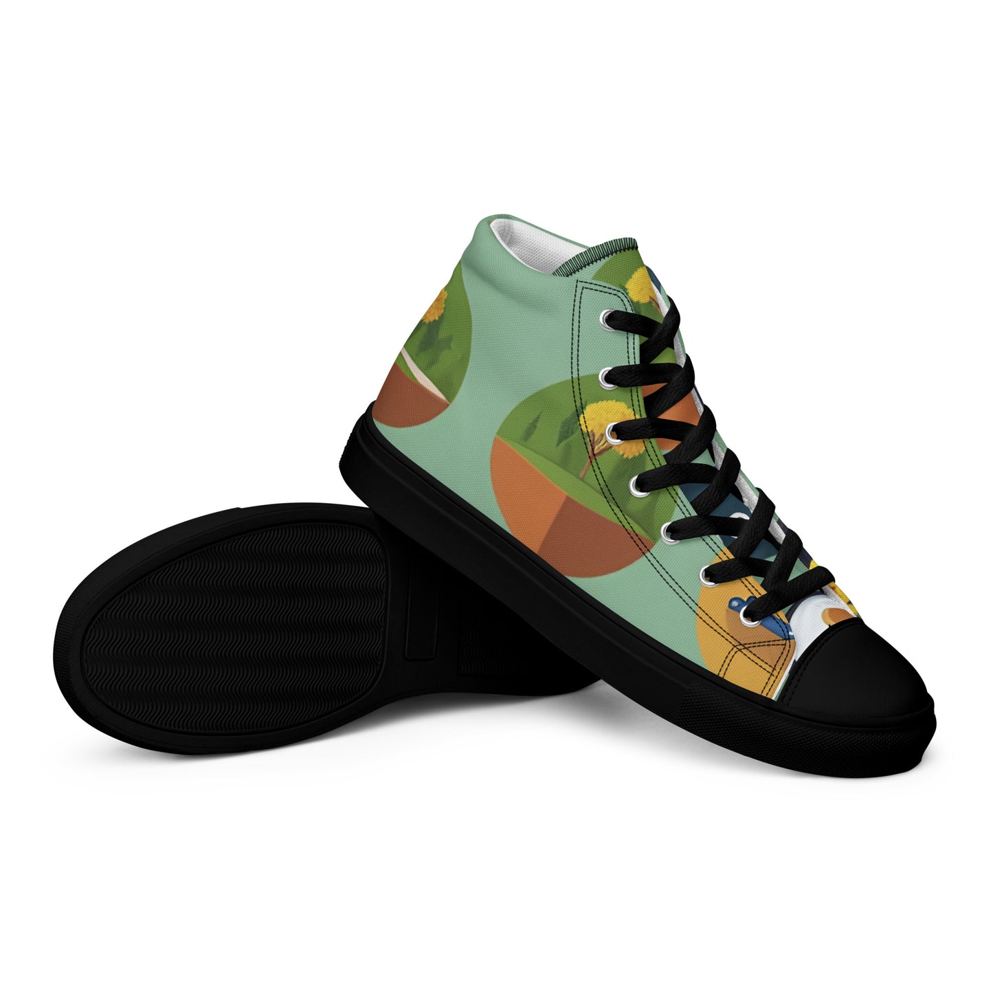 Women’s high top canvas shoes