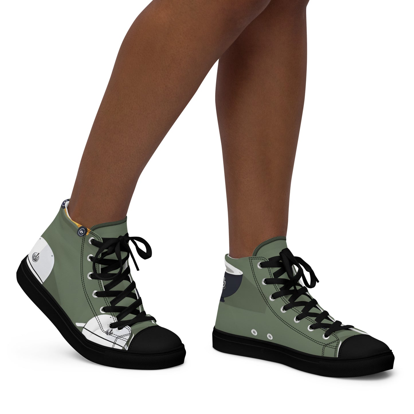 Women’s high top canvas shoes