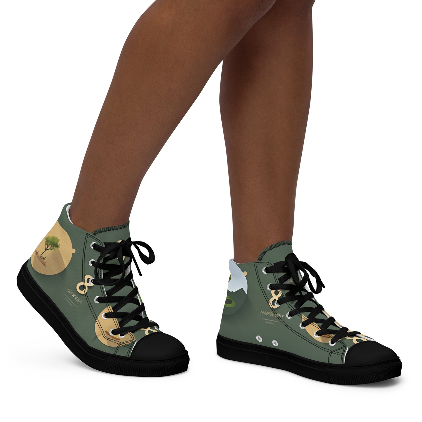 Women’s high top canvas shoes