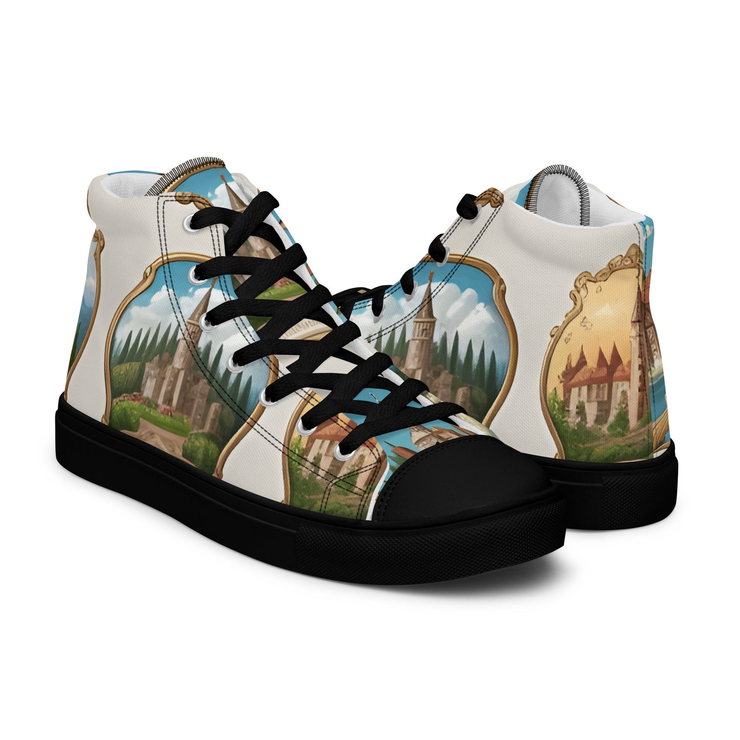 Women’s high top canvas shoes