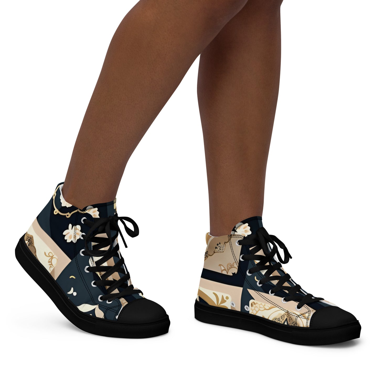 Women’s high top canvas shoes