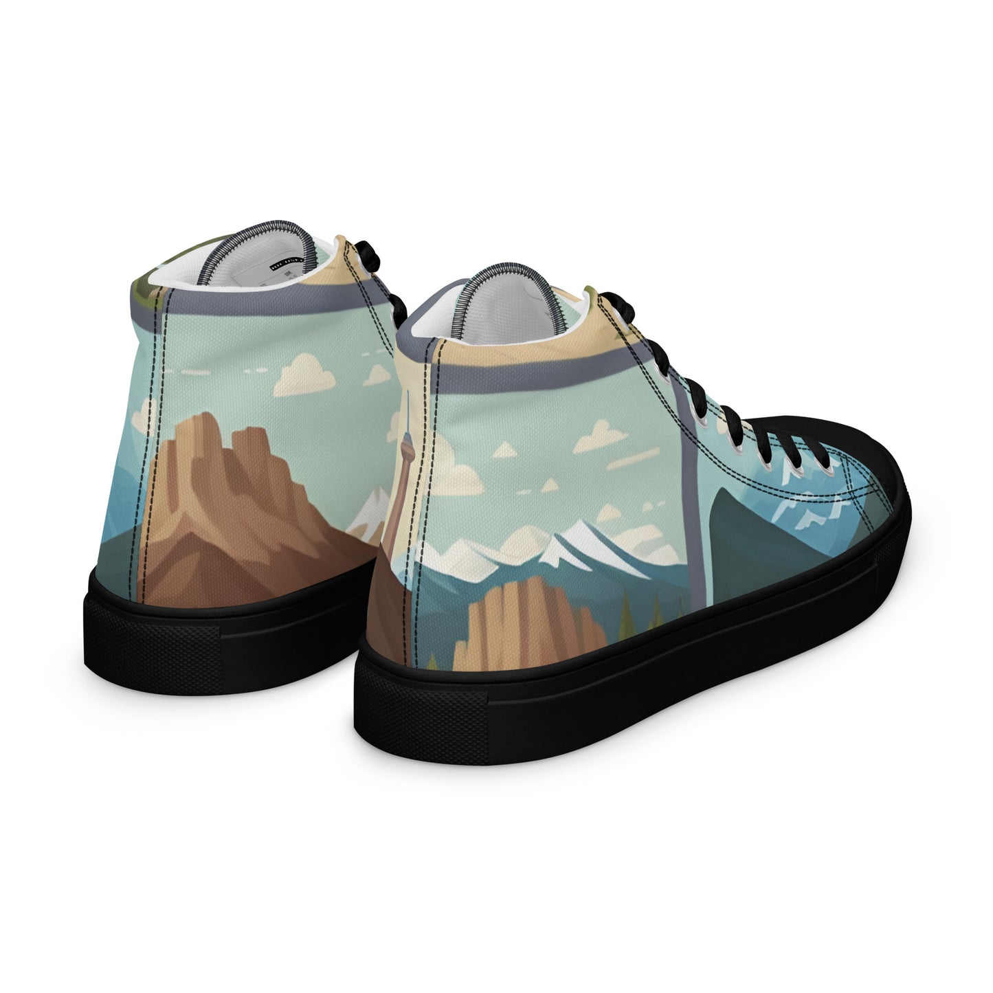 Women’s high top canvas shoes