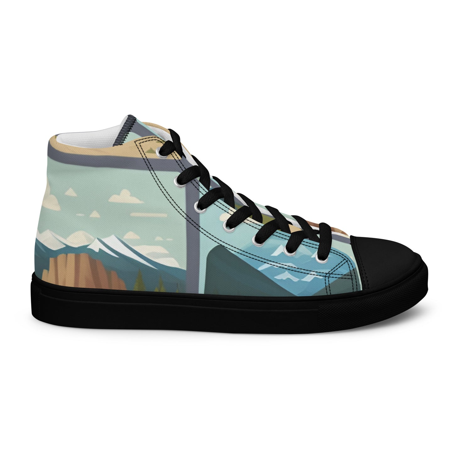 Women’s high top canvas shoes